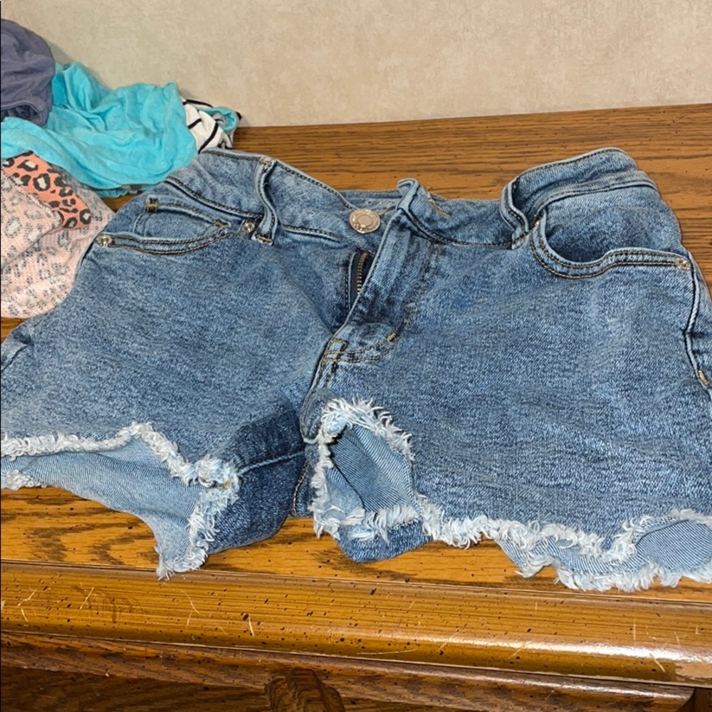 Denim shorts